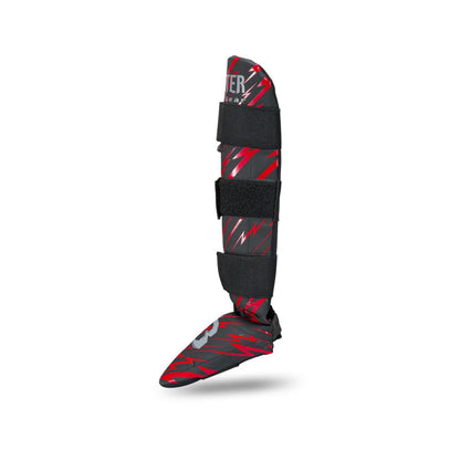 Booster Kinder scheenbeschermers Combat series rood 
